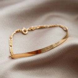 "Dakota" Guld armbånd, armlet, inklusiv gravering