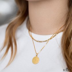 Gold necklace with your own design