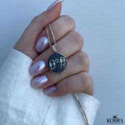 Silver necklace with own design