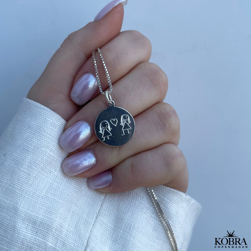 Silver necklace with own design