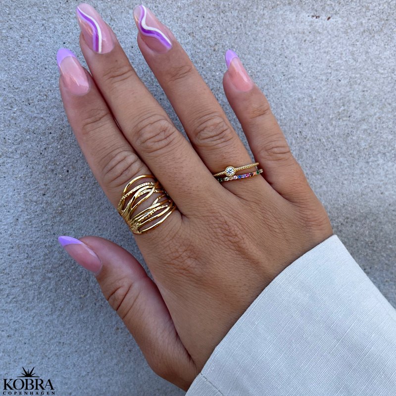 "Dream" 18 karat forgyldt ring