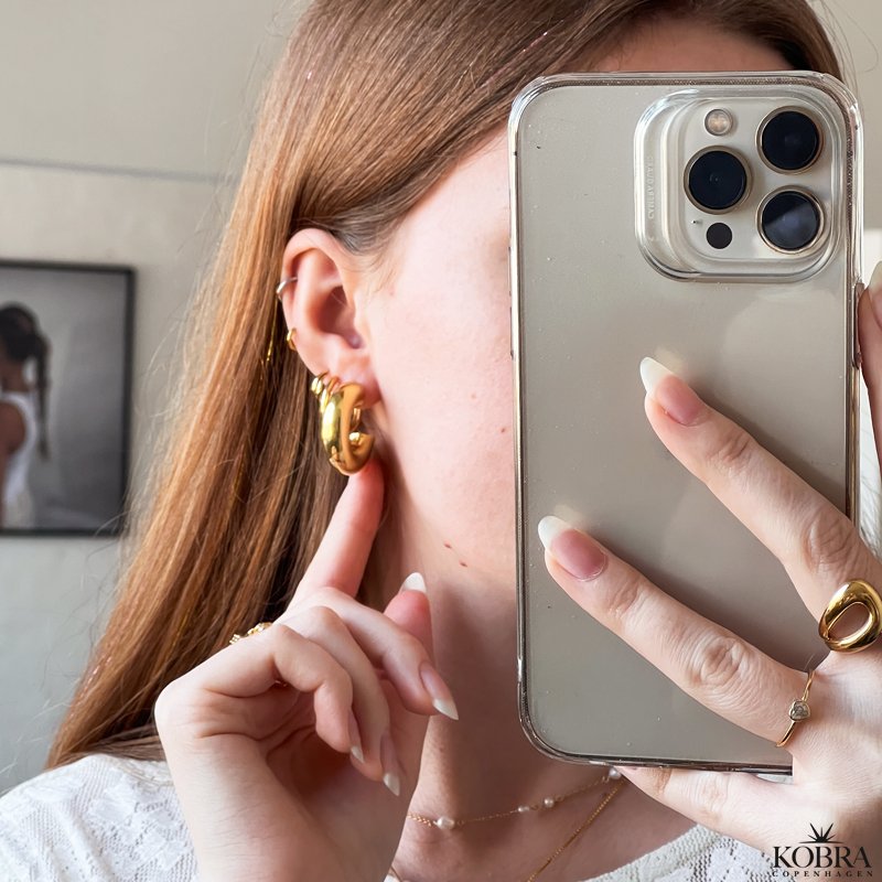 "Dina" chunky guld reringe