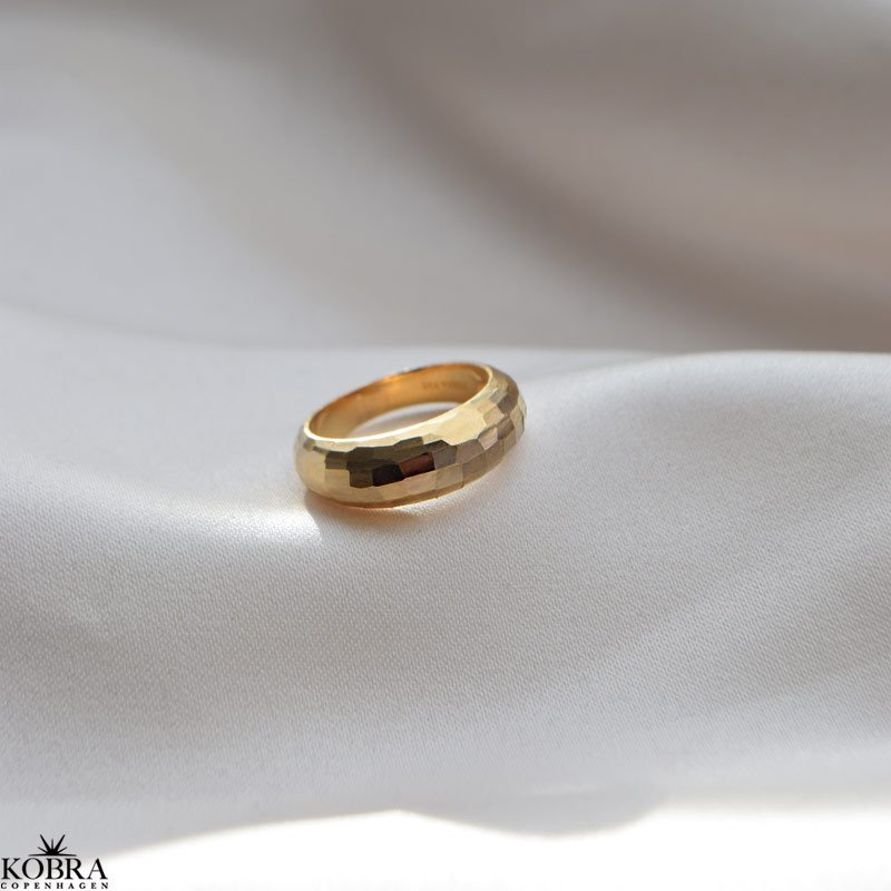 "Disko" chunky guld ring