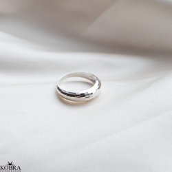 "Disco" chunky silver ring