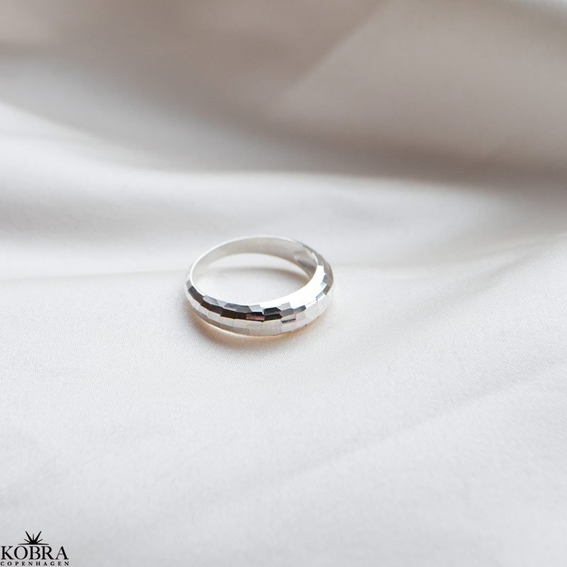 "Disco" chunky silver ring