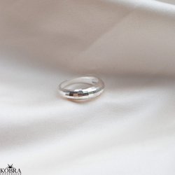 "Disco" chunky silver ring