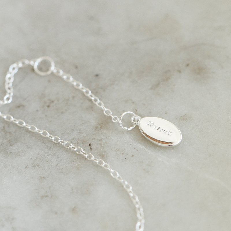 "Ever After" hjertehalskjede i sterling s�lv