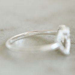 "Ever After" Hjerte ring i s�lv