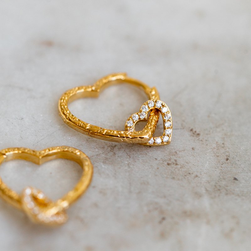 "Ever After" Hjerte�redobber i forgyllet