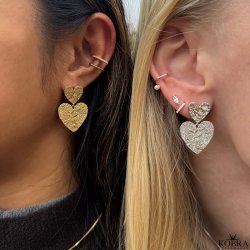 "Clay" Earcuff i slv med perle