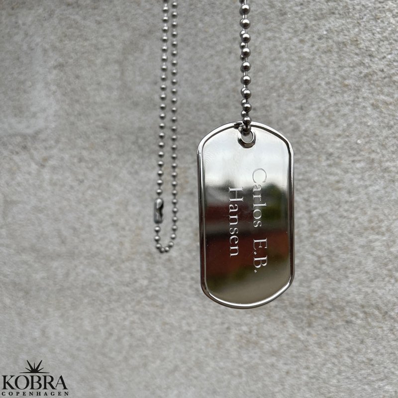Dogtag i stl - med personlig gravering