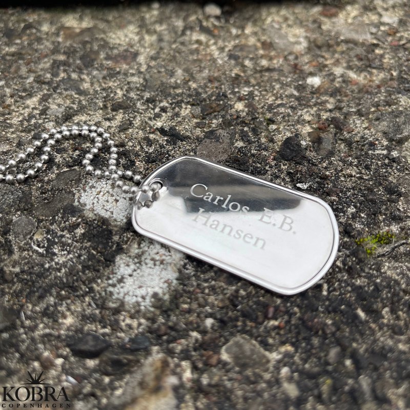 Dogtag i stl - med personlig gravering
