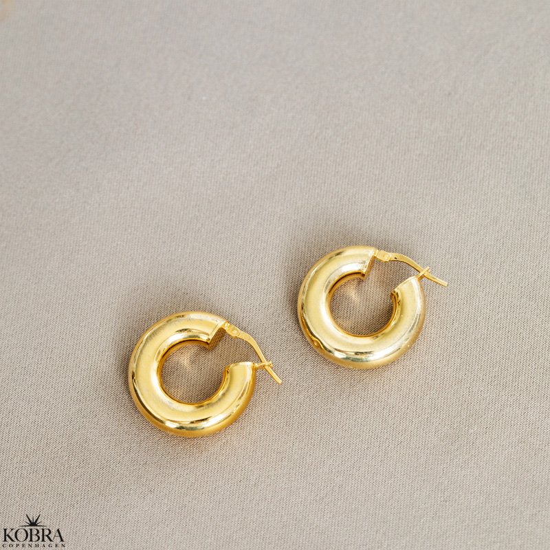"Donna" chunky gold hoops / earrings