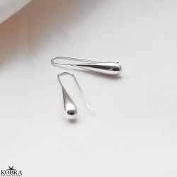 "Water Drop" beautiful drop earring in sterling silver