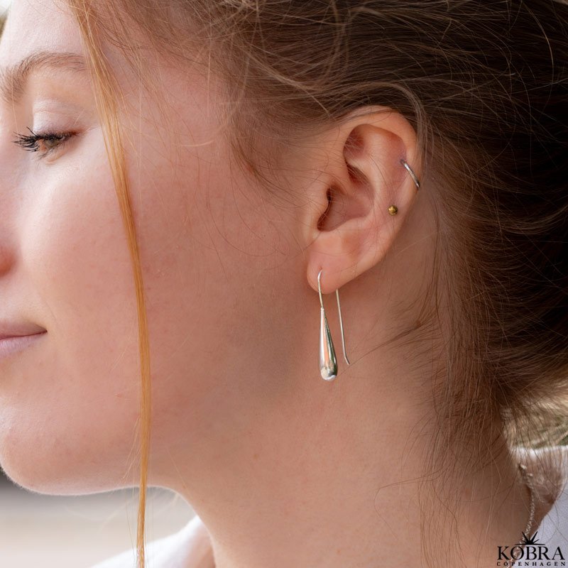 "Water Drop" beautiful drop earring in sterling silver