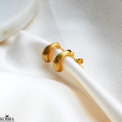 "Palma" small drop earrings in gold