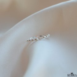 "Jessica" ring i sterling s�lv med zirkonia