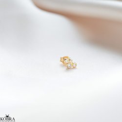 "Lily 1 stk guld rering - mix og match!