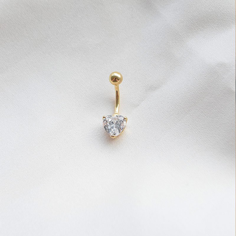 "Edie" enkel navelpiercing