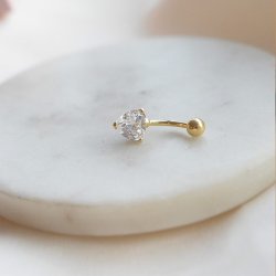 "Edie" enkel navelpiercing