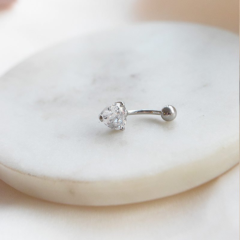 "Edie" enkel navelpiercing