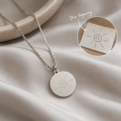 Silver necklace with own design