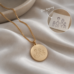 Gold necklace with your own design