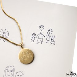 Silver necklace with own design