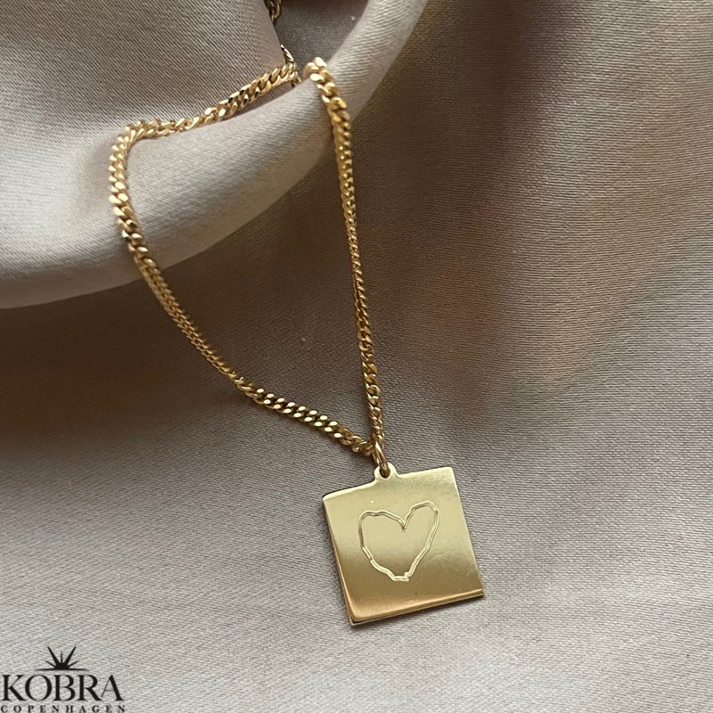 Gold necklace with your own design