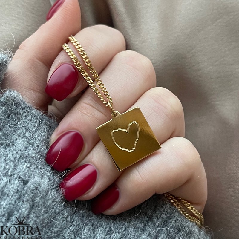 Gold necklace with your own design