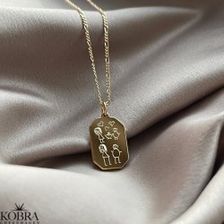 Gold necklace with your own design