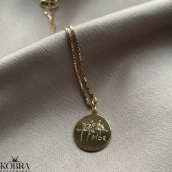 Gold necklace with your own design