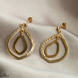 "Ember" store hammerslede guld reringe 