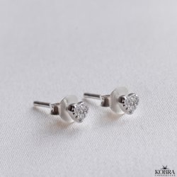 "Embrace" Sm restikker med hjerter og sten i slv