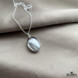 "Emily" oval slv medaljon i filigran med personlig gravering