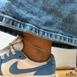 "Clinton" 1mm panzer ankelkde i sterling slv 