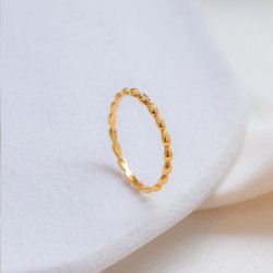 "Jessica" Ring 18k forgylt med zirkonia