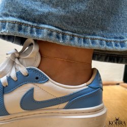 "Clinton" 1mm panzer ankelkde forgyldt med 18 karat