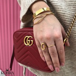 "Spencer" 14 carat gold plated bracelet including personalized engraving