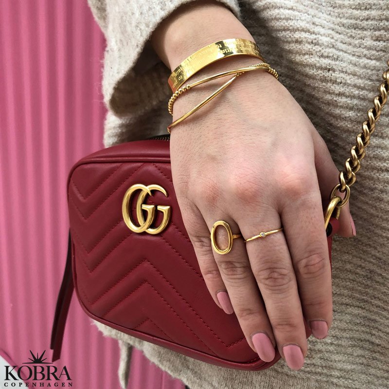 "Spencer" 14 carat gold plated bracelet including personalized engraving