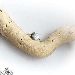 "Whisper" Simple silver ring with your letter