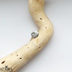 "Whisper" Simple silver ring with your letter
