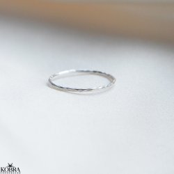 "Xenia" simple silver ring
