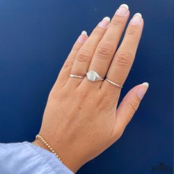 "Jordan" slv ring med personlig indgravering