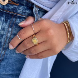 "Xenia" simple silver ring