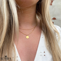 "Eternity" 2i1 guld halskde med din gravering