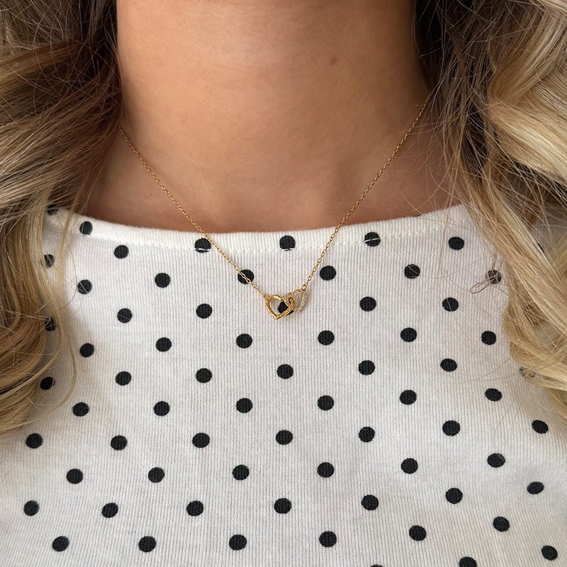 "Ever After" gold-plated heart necklace