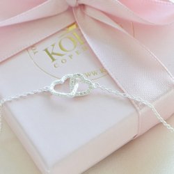 "Ever After" silver heart necklace