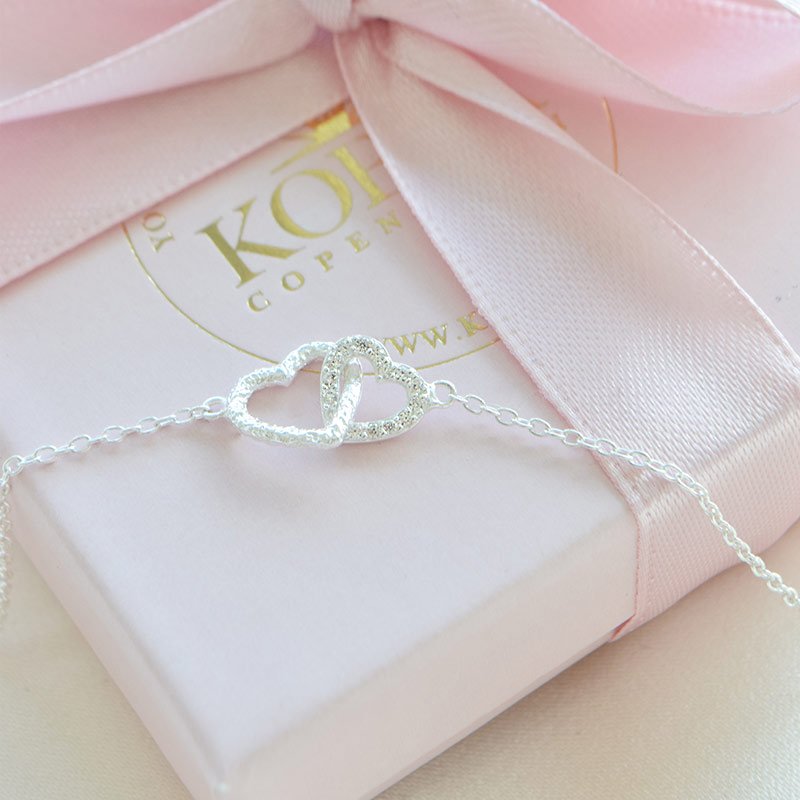 "Ever After" silver heart necklace