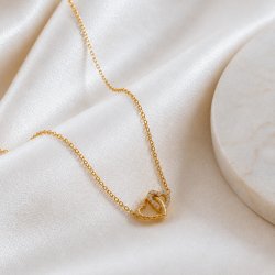 "Ever After" gold-plated heart necklace